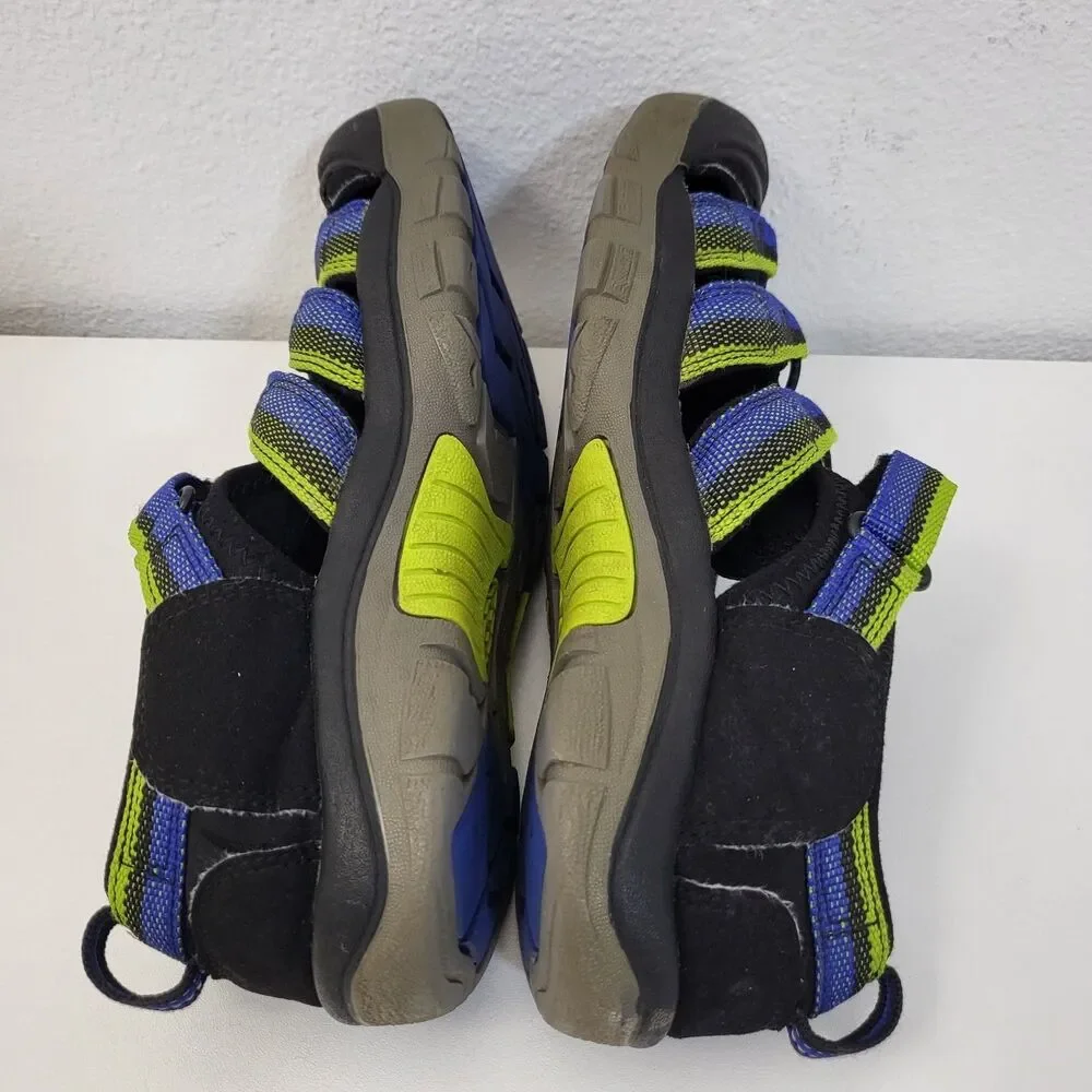 KEEN Newport H2 Sandals Shoes Mens 6 EU 38 Blue Green Bump Toe Hike Waterproof